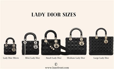 lady dior size|lady dior small vs medium.